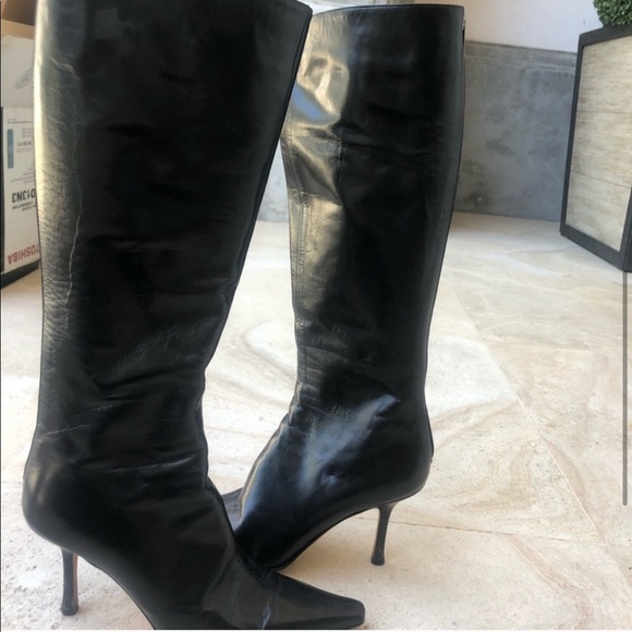 Jimmy Choo Black Leather Boot - Picture 4 of 4